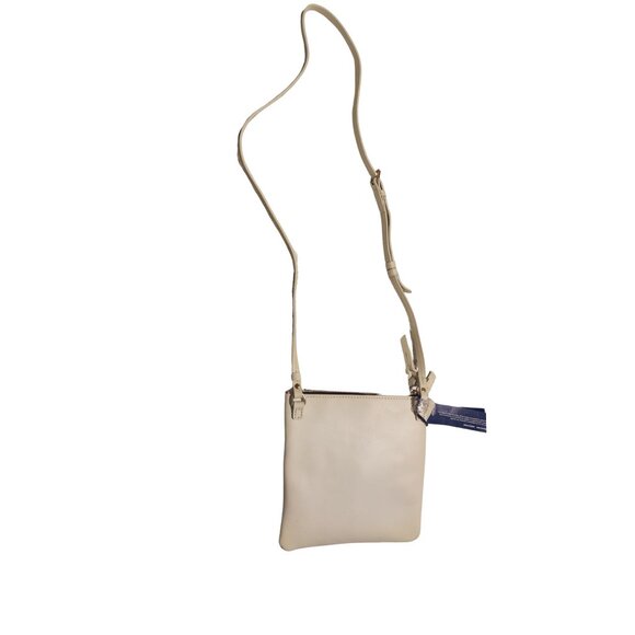 ๐ Dooney & Bourke Cream Leather Crossbody โ NWT + Registration Card & Dust Bag - Picture 3 of 7